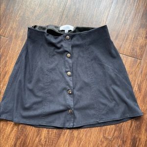 Kendall & Kylie button up velvet skirt
